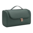 thumbnail image 2 of Estuche de viaje con asa para secador de pelo portátil para hombres y mujeres Verde, 2 of 9