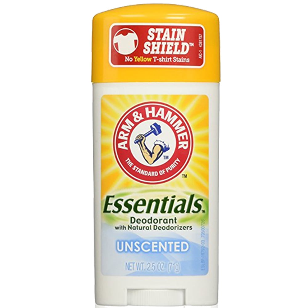 (Pack of 6) Arm And Hammer Essentials Natural Deodorant, Unscented, 2.5 oz