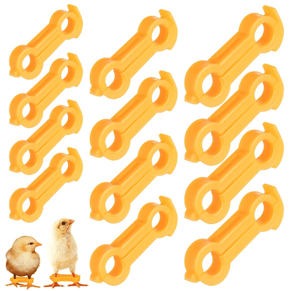 12Pcs Baby Chick Splay Leg Hobble Brace, Hobbles, Poultry Bands, Chicken Braces ywm58
