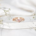 thumbnail image 5 of Rosec Jewels Lab Grown Pink Diamond Bridal Ring Set - Heart Engagement Ring with Diamond Enhancer - IGI Certified Fancy Pink Color Gemstone Ring - VS1 Clarity, 18K Rose Gold, US 6.00, 5 of 9