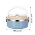 thumbnail image 3 of TIELUTT Bento Isolé pour Adultes, Récipient de Préparation de Repas Étanche avec Récipient de Préparation de Repas Réutilisable Amovible, Sac de Rangement pour Fromage, Sac à Pommes de Terre pour Micro-Ondes, Récipient à Café sous Vide Hermétique, 3 of 7
