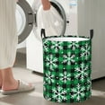 thumbnail image 6 of Uemuo Christmas Pattern At Buffalo Plaid Pattern Circular Laundry Hamper Basket with handles,Collapsible laundry basket,Large capacity laundry hamper,Laundry Organizer-Small, 6 of 8