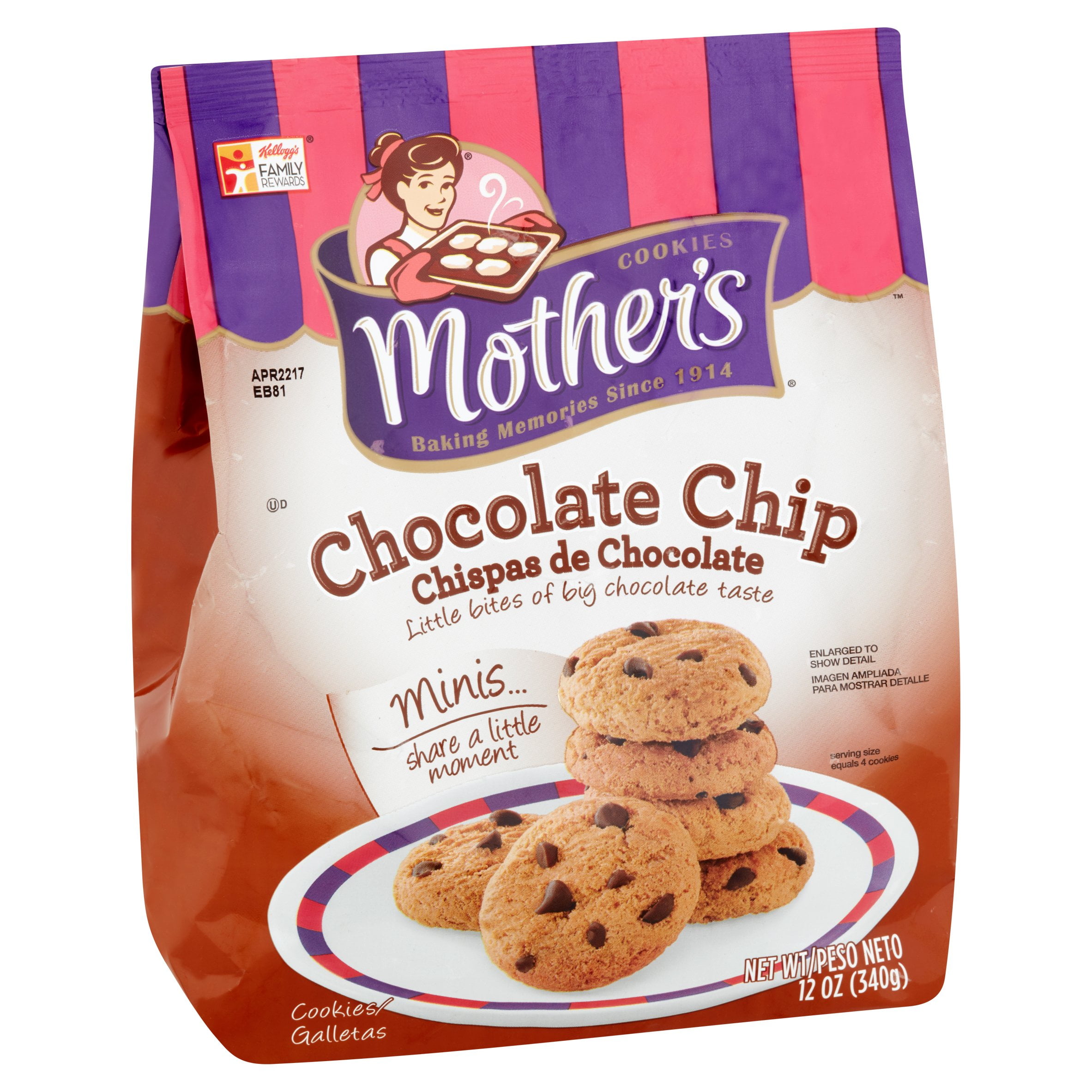 Mother's Chocolate Chip Mini Cookies, 12 Oz. - Walmart.com