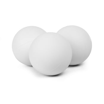 Athletic Works 3-Pack Standard Size Lacrosse Balls, White