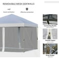 thumbnail image 4 of SUGIFT 10' x 10' White Gazebo Pop Up Canopy w/ Mesh Curtains, 4 of 7