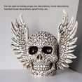 thumbnail image 4 of Decoración De Calavera, Exquisita Estatua De Calavera De Resina De Tamaño Compacto Para Decoración De Escritorio, 4 of 8