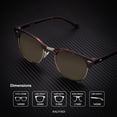 thumbnail image 3 of YIXIGGC Polarized Sunglasses for Men and Women Semi-Rimless Frame Driving Sun glasses UV Blocking DYF329-1491, 3 of 5