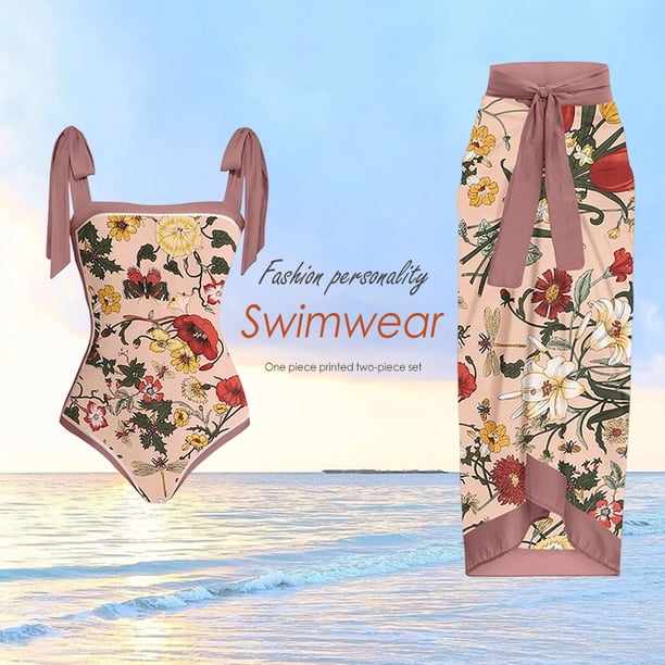 Traje De Baño Damas 2 uds traje de baño atlético de playa para mujer a la moda con vestido para accesorios femeninos Sywqhk Para Estrenar