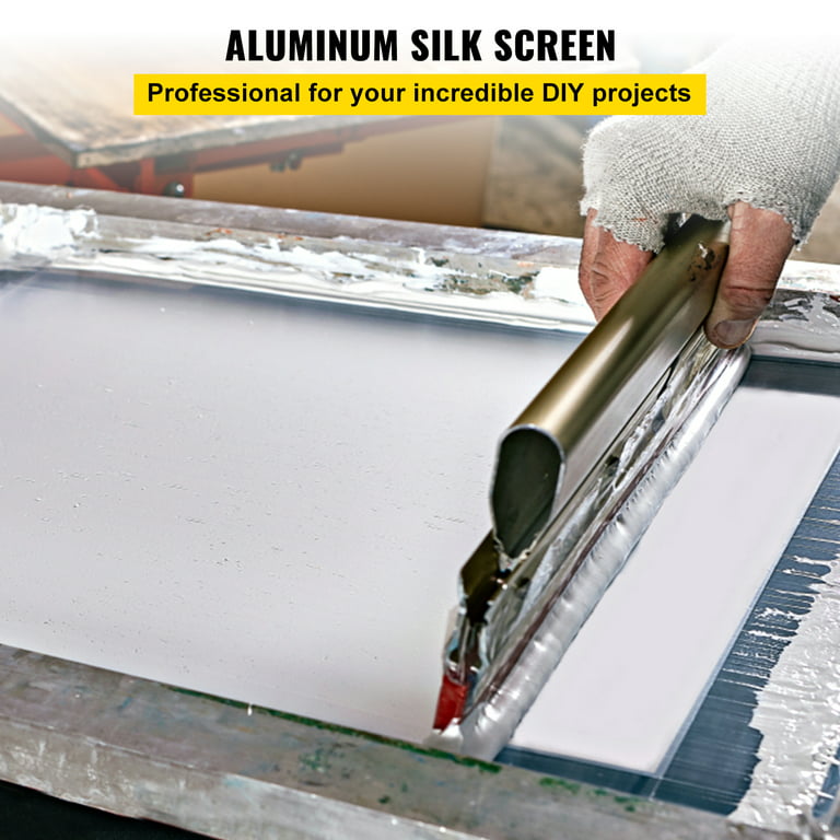 VEVOR Screen Printing Kit, 6-Pieces Aluminum Silk Screen Printing Mesh, 10  x 14 in. 156-Count Mesh Silk Screen Printing Frame SYKJD61561014ONC9V0 -  The Home Depot
