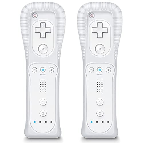 Wii Controller 2 Pack Wii Remote Controller Wii U Controller With Silicone Case And Wrist Strap Wii Remotes Compatible With Nintendo Wii And Wii U White Walmart Com Walmart Com