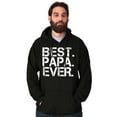 thumbnail image 4 of Best Papa Ever Worlds Greatest Dad Hoodie Hooded Sweatshirt Men Brisco Brands S, 4 of 5