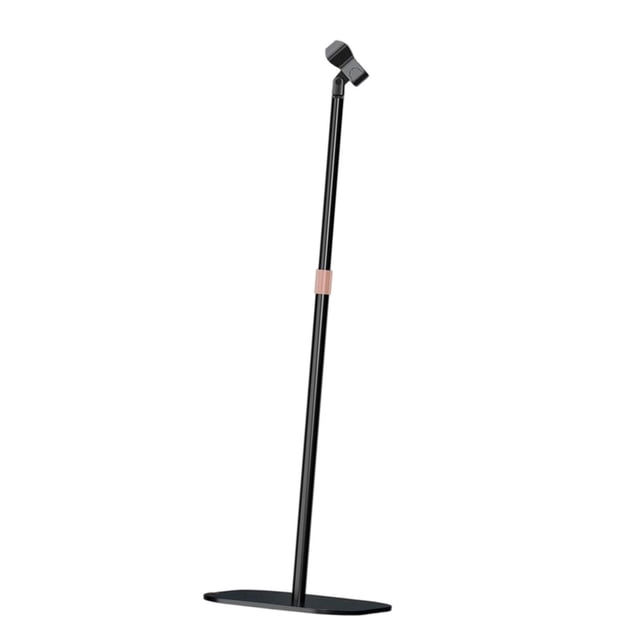 Bunblic Support de Micro Vertical Support de Micro de Sol pour Performances Extérieures Discours Chant Barre Droite