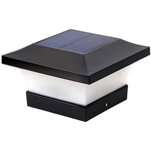Poteau Solaire Lampes solaires, Poteau Solaire Poteau Solaire Lampe Pilier Solaire Lampe Colonne extérieure Étanche Lampe Solaire LED pour poteaux en Bois, terrasse, Patio, clôture(lumière blanche)