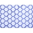 thumbnail image 1 of Ahgly Company Machine Washable Indoor Rectangle Trellis Blue Contemporary Area Rugs, 3' x 5', 1 of 4