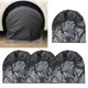 thumbnail image 1 of Paquete de 4 cubiertas impermeables para neumáticos de repuesto, remolque, caravana, coche, protección anticorrosión para neumáticos, color negro S, 1 of 5