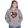 thumbnail image 3 of Betty Boop Sass Queen Cartoon Zip Hoodie Sweatshirt Women Brisco Brands X, 3 of 6