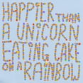 thumbnail image 2 of CafePress - Happier Than A Unicorn... Infant Bodysuit - Baby Light Bodysuit, Size Newborn - 24 Months, 2 of 4