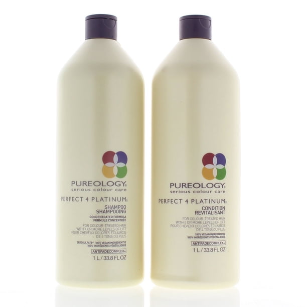Pureology Pureology Hair Care Perfect 4 Platinum Shampoo and Conditioner 33.8oz Set Walmart