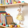 thumbnail image 6 of Colorful Easter Bunny Figurines - Set of 4 Hanging Ornaments for Easter Table Decor, Spring Tea Party & Baby Shower Centerpiece, Cute Plush Rabbit Decorations, 6 of 6