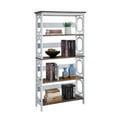 thumbnail image 3 of Pemberly Row Five-Tier Bookcase in White and Espresso Wood Finish, 3 of 3