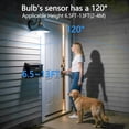 thumbnail image 4 of Kasotile Motion Sensor Light Bulbs, 12W (100Watt Equivalent), Motion Activated Dusk to Dawn Security LED Bulb, 6000K Daylight, for Indoor and Outdoor Lighting, Porch, Stairs, Hallway 2Pack, 4 of 9