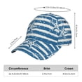 thumbnail image 2 of Sikiie Ocean on Striped Unisex Vintage Washed Unstructured Baseball Cap Soft Cap Adjustable Unisex Baseball Hat Dad Hat, 2 of 6