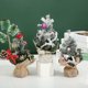 thumbnail image 1 of RV Tres mini decoraciones para árboles de Navidad Adornos para centros comerciales de vacaciones de Navidad Adornos para escritorio Árbol 20 * 15 cm Sailing Electrónica, 1 of 5