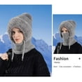 thumbnail image 5 of 3 in 1 Beanie Hat with Scarf and Mask, Outdoors Windproof Scarf Hat,Warm Winter Balaclava Knitted Masks Cap, Neck Warmer, 5 of 7