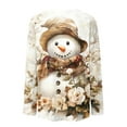 thumbnail image 4 of Fiaer Christmas Women Long Sleeve T Shirts Oversized Snowflake Snowman Crew Neck Xmas Tshirts Loose Fit Casual Fashion Holiday Tops White XXL, 4 of 5