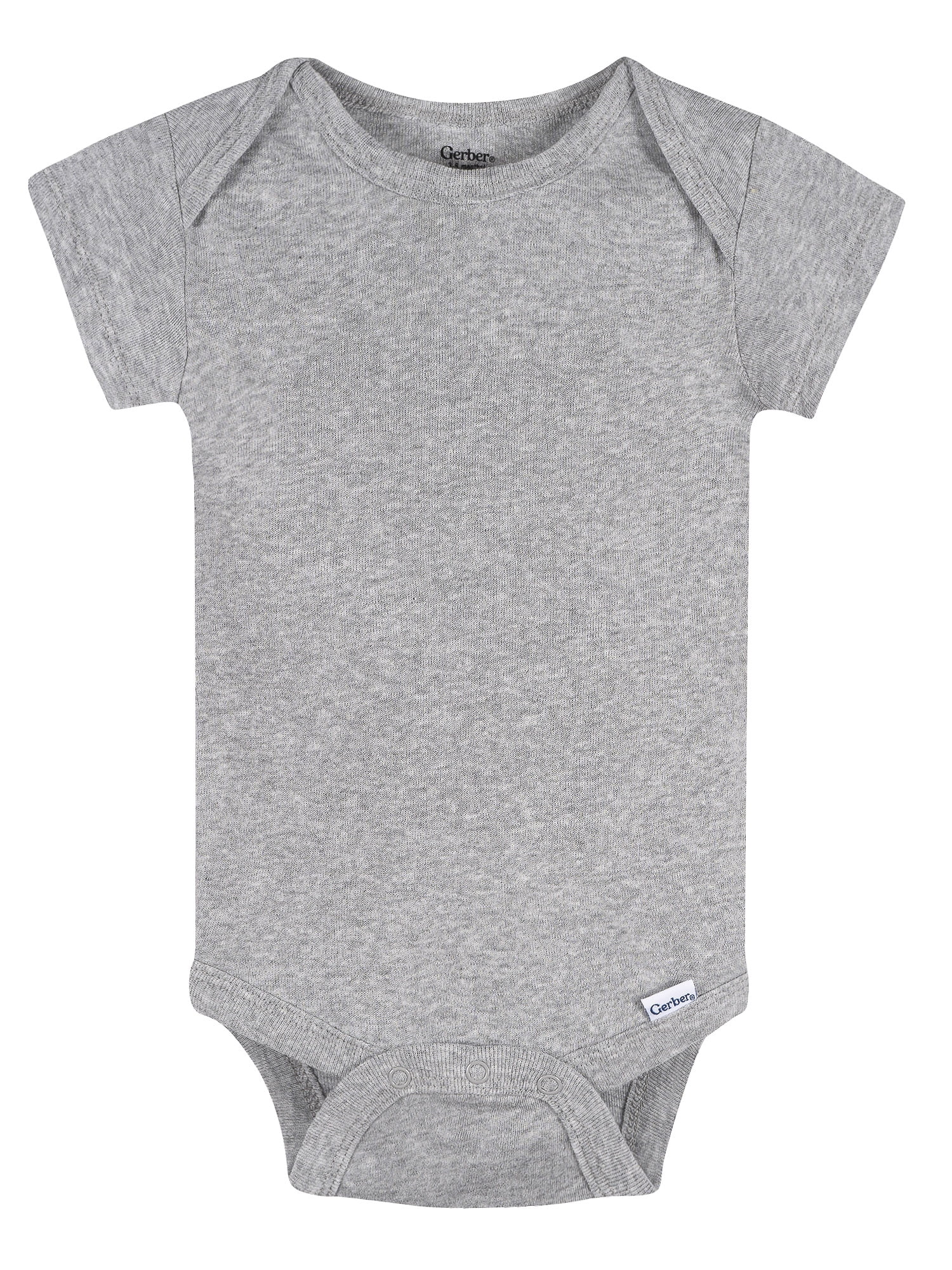 Gerber Baby Boy or Girl Neutral Short Sleeve Cotton Onesies, 4-Pack, Newborn - 24 Months