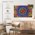 thumbnail image 5 of Elephant Stock Mardi Gras Mandala Wall Art - Horizontal Canvas Wall Art - Living Room Wall Decor - Decor Elements Canvas - Green And Blue Decor By Hello Angel - 24" x 16", 5 of 8