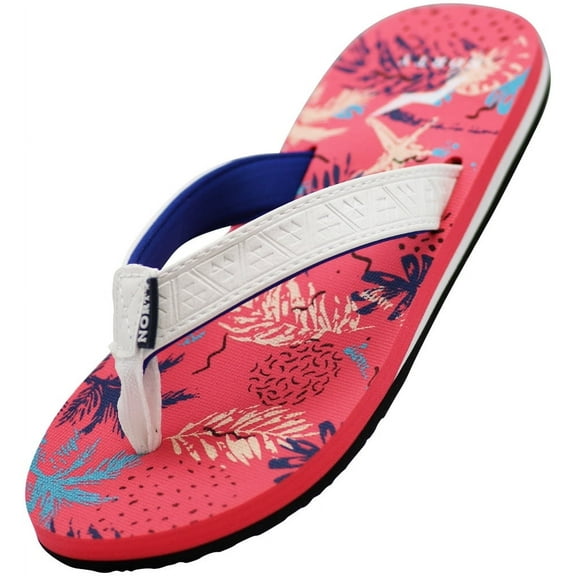 Norty Women's Thong Flip Flop Sandal for Beach, Pool and Everyday - Runs Two Sizes Small