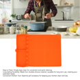 thumbnail image 3 of Grill Tools Mat Oil Proof BBQ Mat Grill Pads Silicone 8 Slots Anti Slip Heat  Easy Clean Griddle Accessories For Kitchen Cooking, 3 of 8