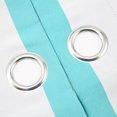 thumbnail image 5 of BalsaCircle 52 x 108 in Turquoise Cabana Stripe Curtains Drapes Panels with Grommet Window Treatments - Home Decorations, 5 of 8