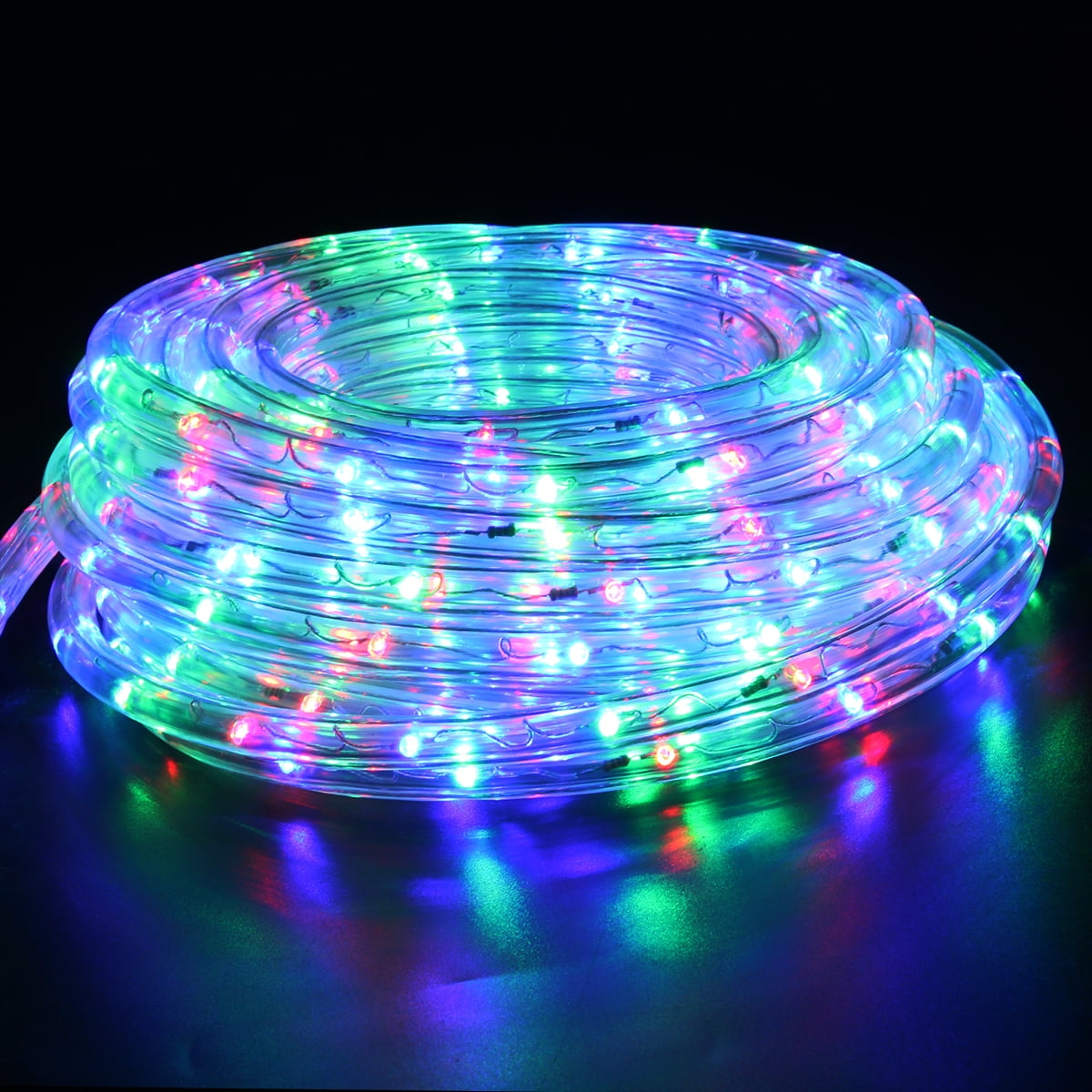 50 Ft Landscape Lighting With, Multi Color Outdoor Rope Lights