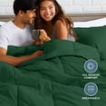 thumbnail image 5 of Bare Home Down Alternative Comforter Set - 3-Pieces - All Seasons - Oversized King, Forest Green, 5 of 10
