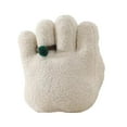 thumbnail image 1 of Adorno de almohada de peluche, almohadas decorativas gruesas, almohada con forma de mano, almohada rellena Beige, 1 of 9