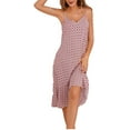 thumbnail image 1 of Richie House Women's Printed Floral Sexy Sleepwear Chemise V-Neck Nightgown Lingerie Dress RHW2910-A-M, 1 of 6