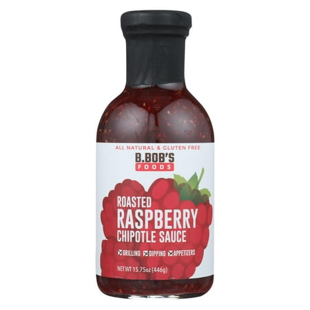 Raspberry Chipotle - Bronco Bob's - Chipotle Sauce - Roasted Raspberry - Case Of 6 - 15.75 Fl Oz.