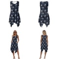thumbnail image 3 of Whosucclay Palm Tree Print Matching Hawaiian Outfits for Couples Womens Midi Dress Summer Casual Sundress with Pockets or Men's Button Down Luau Shirts for Beach Vacation, Size 5XL, 3 of 7