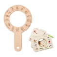 thumbnail image 1 of Bunblic Kids Wooden Learning Toy Developmental Portable Lightweight, Sturdy, Practical Boys Girls Outdoor Exploration Cognitive Board Round, 1 of 8