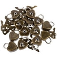 thumbnail image 3 of 12pcs Practical Heart Shape Padlock Mini Cabinet Lock Drawer Lock for Luggage, 3 of 8
