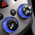 thumbnail image 5 of Blue Air Condition Button Covers for Car Decoration Made of Aluminum Alloy 3pcs StylishFashionable, 5 of 9