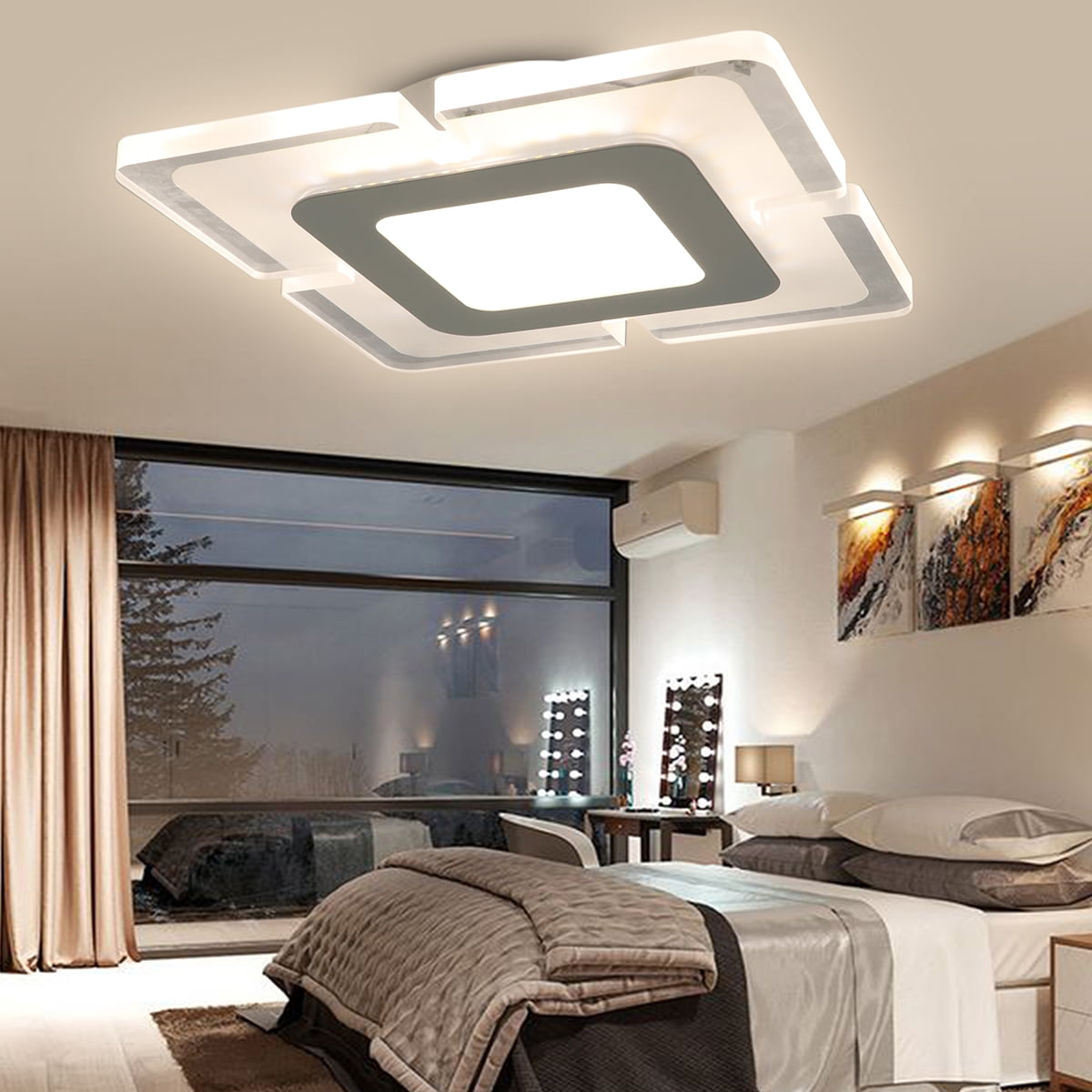 square ceiling lights for living room