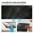 thumbnail image 3 of Art3d PVC Drop Ceiling Tile 2ft x 2ft Pack of 12pcs, Glue up Ceiling Tile for Home Decor,Black, 48 Sq.ft, 3 of 8