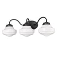 thumbnail image 2 of Golden Lighting Ingalls 3-light Vanity in Matte Black, 2 of 7