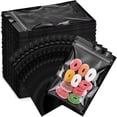 thumbnail image 1 of 300 Bolsas para Gomitas, Bolsas Resellables Pequeñas con Cierre Hermético, Multiusos para Snacks, Frutos Secos, Cosméticos, Accesorios, etc (Negro, 10 X 15 CM), 1 of 4