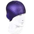 thumbnail image 4 of Unisex Flexible Waterproof Silicone Swimming Cap Adult Waterdrop Design Swim Head Cover Protect Ear Hat, 4 of 4