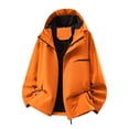 thumbnail image 3 of Women's Zipper Hoodie with Pockets Adjustable Drawstring Long Sleeves Camping Athletic Jacket S, 3 of 9