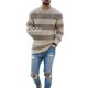 thumbnail image 5 of Suéter casual a rayas de moda para hombre, cuello redondo, top de punto, estilo versátil, fácil de limpiar, ajuste cómodo, 5 of 6